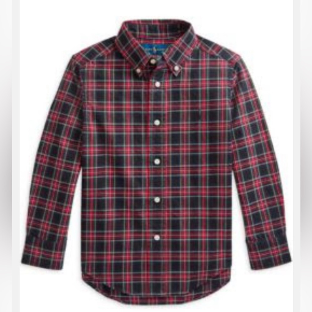 Boys Ralph Lauren Plaid Button Down
